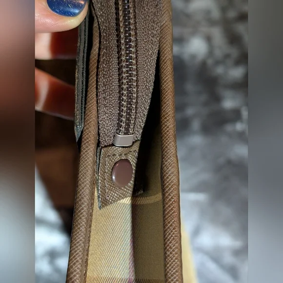 Burberry Nova Check Canvas Authentic Designer Clutch Bag Excellent COA - Picture 7 of 15